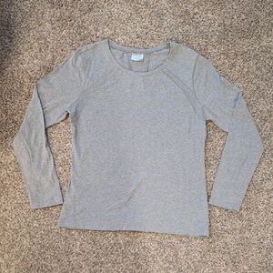 Danskin Now Large Gray Long Sleeve Top